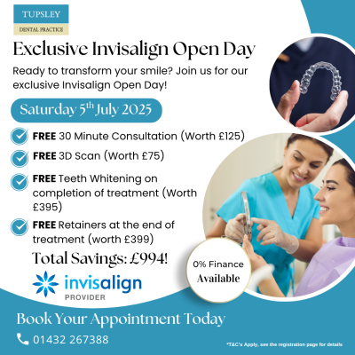 Tupsley Invisalign Open Day Social Post